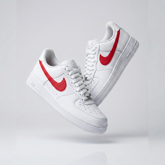 Nike Air Force 1 '07 "White/Red Swoosh" — Pre-Loved Icon | Clean & Fresh Condition | Extremely Rare Find